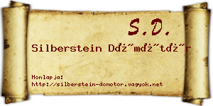 Silberstein Dömötör névjegykártya